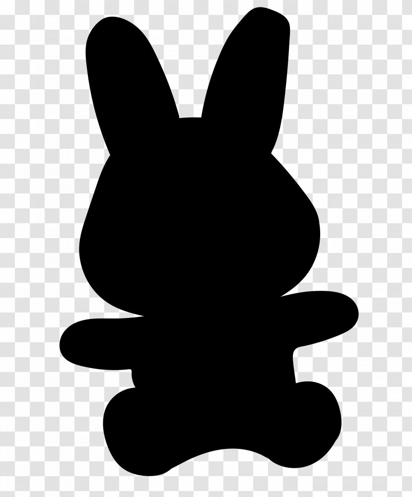 Clip Art Silhouette H&M Black M - Rabbit - Whiskers Transparent PNG