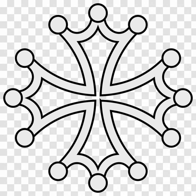 Clip Art Cross Pattée Occitan Crosses In Heraldry - Maltese Transparent PNG