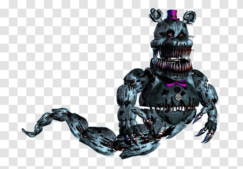 Five Nights At Freddy's Digital Art Jump Scare Action & Toy Figures Nightmare - Fan - 3d Monster Transparent PNG