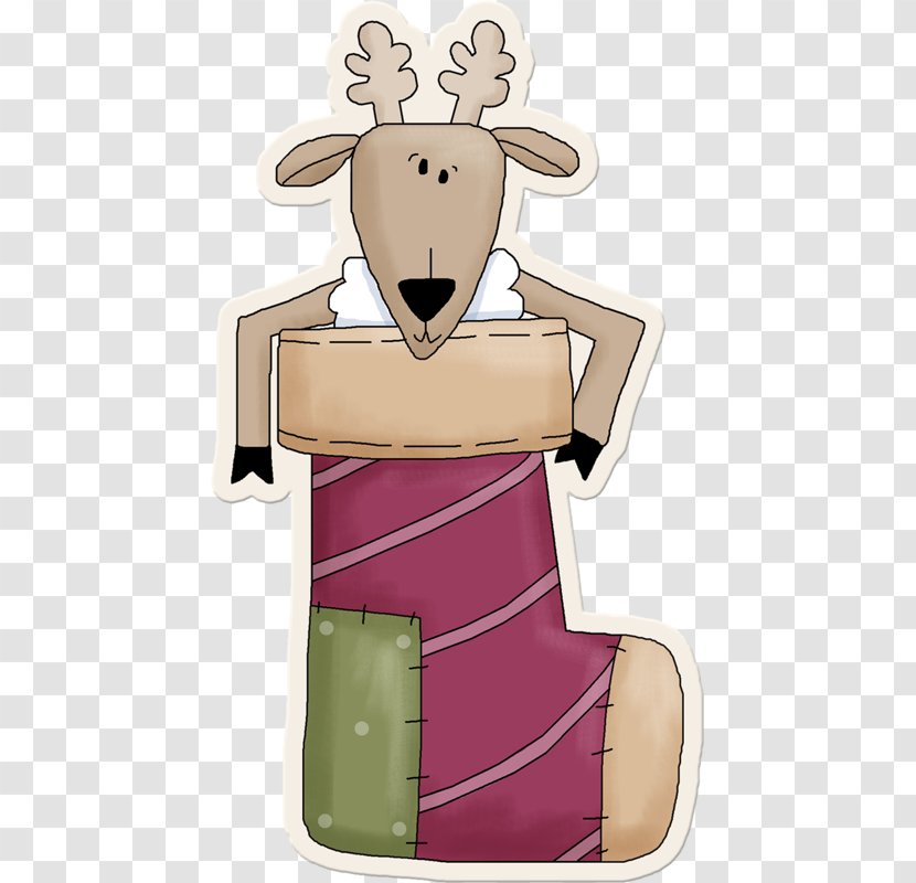 Reindeer Cartoon Christmas Illustration - Joint - Hand-painted Cute Little Gray Donkey Transparent PNG