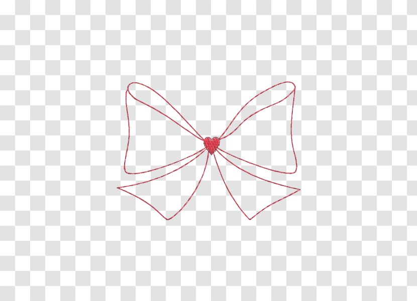 Pink M Bow Tie Line - Butterfly - Design Transparent PNG