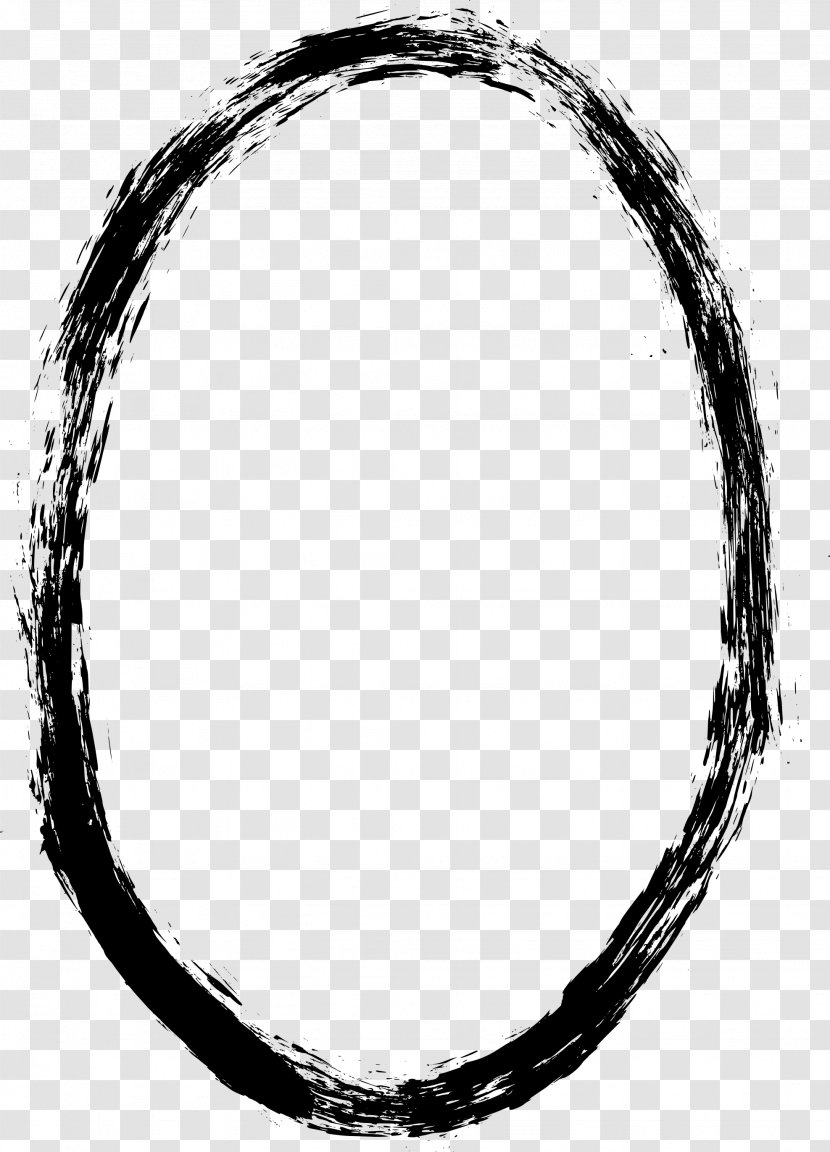 Picture Frames Oval Grunge - Chain Transparent PNG