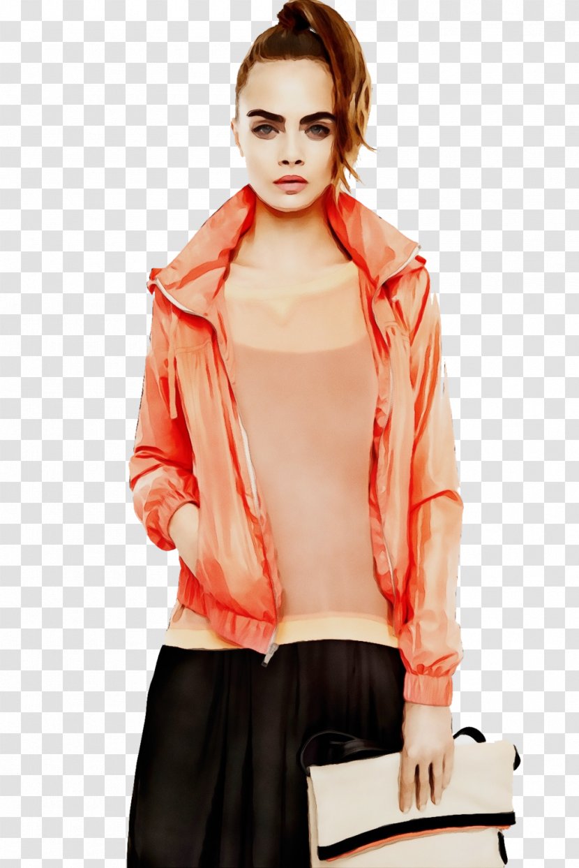 Orange - Outerwear - Fashion Transparent PNG