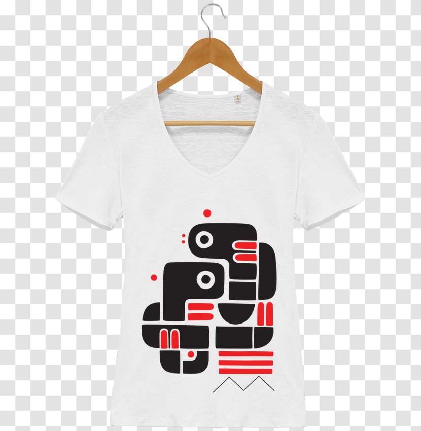 T-shirt Hoodie Collar Fashion Sleeve - Logo - Two White T Shirts Transparent PNG