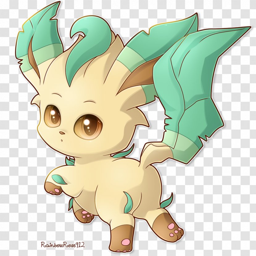 Pokémon X And Y Leafeon Chibiusa Eevee - Flower Transparent PNG