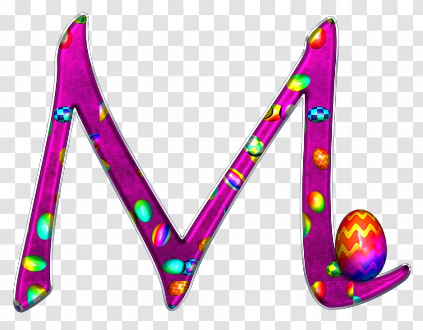Alphabet Letter - Easter - Glitter M Transparent PNG