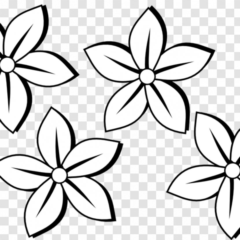 Borders And Frames Line Art Drawing Clip Flower - Flora Transparent PNG