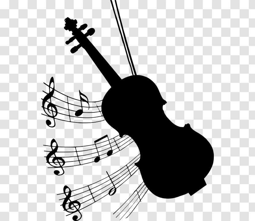 Violin Musical Instruments String Cello - Cartoon Transparent PNG