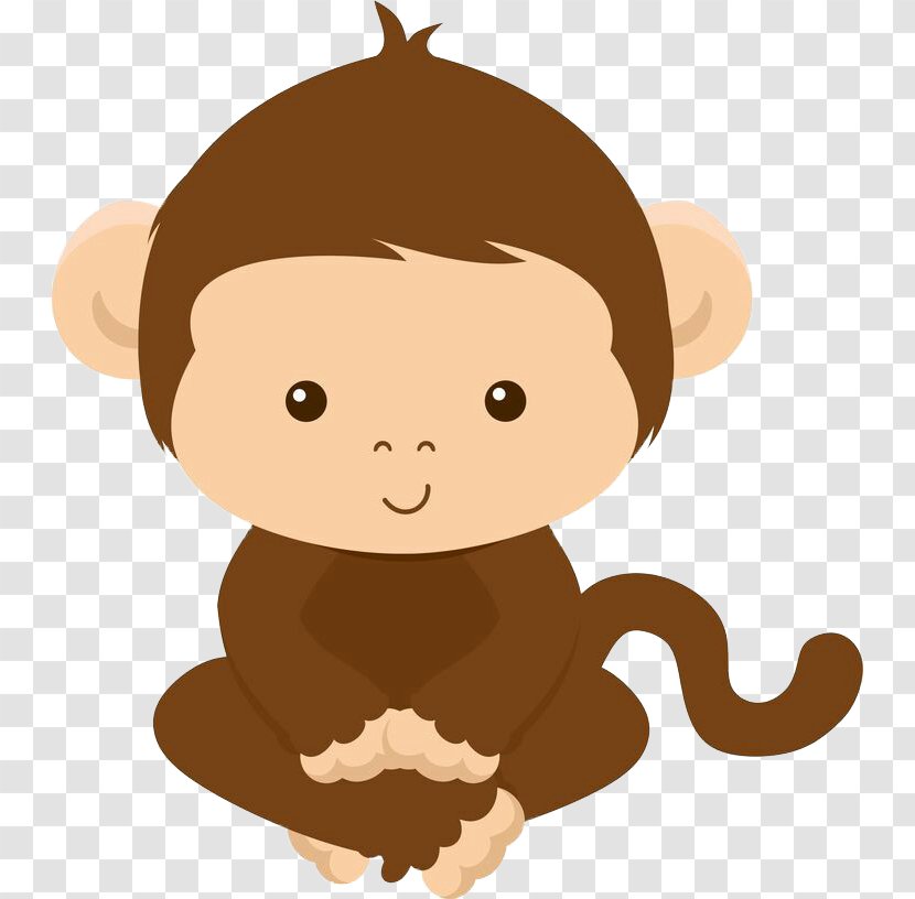 Child Clip Art - Cute Little Monkey Transparent PNG