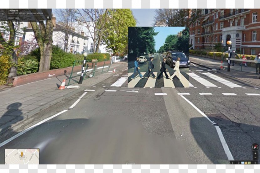 Abbey Road Album Cover The Beatles Freewheelin' Bob Dylan - Tree - Street View Transparent PNG