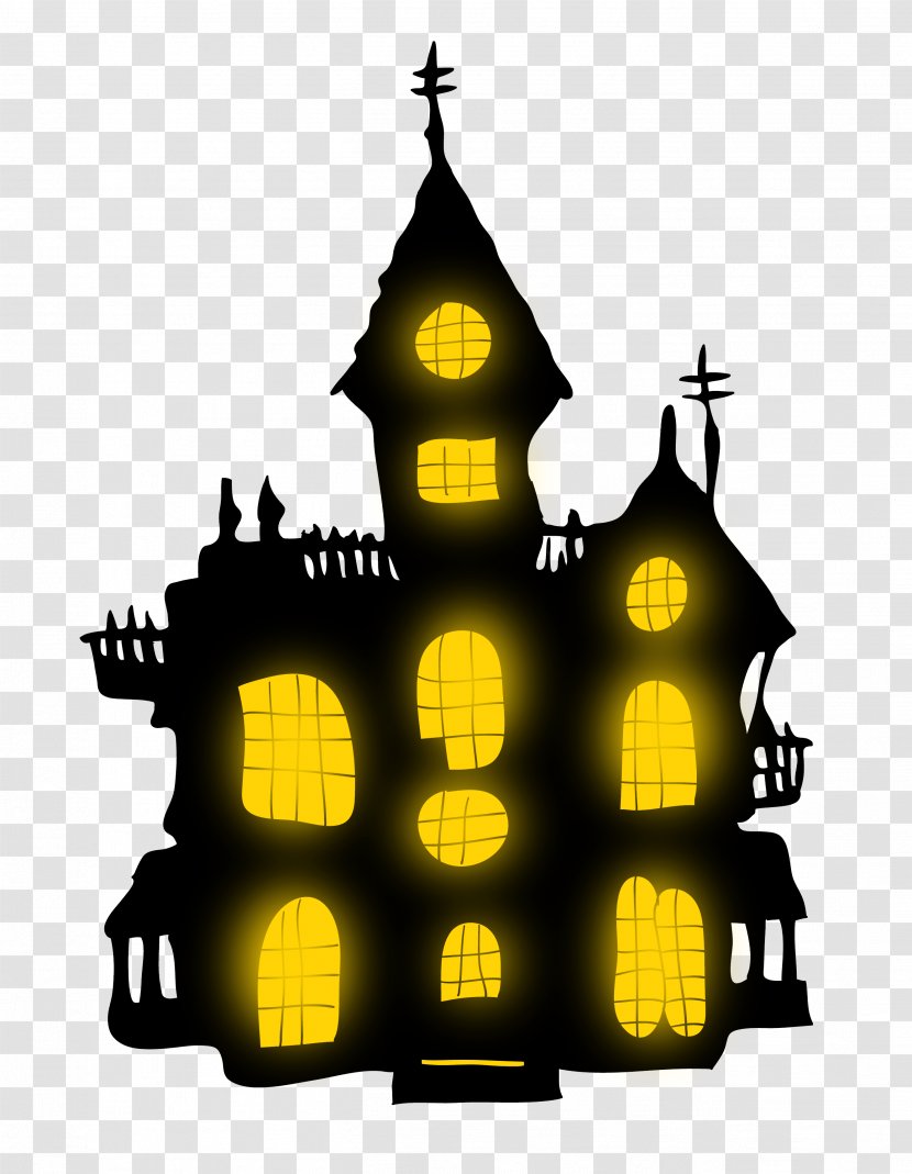Halloween Haunted House Attraction Clip Art - Symbol Transparent PNG