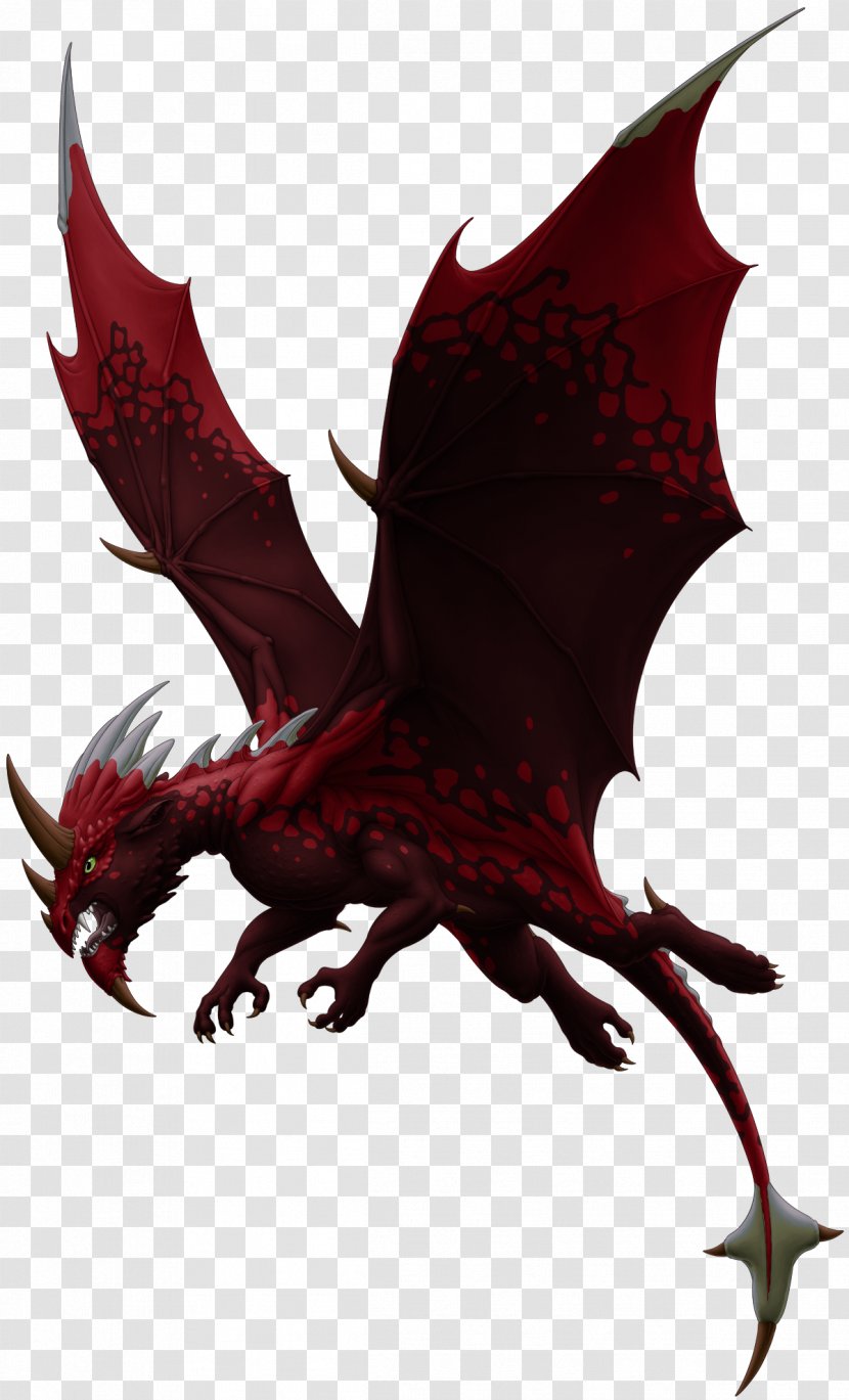 Dragon Gargoyle Demon Legendary Creature Maroon - Mythical - Lottery Tickets In The Year Of Transparent PNG