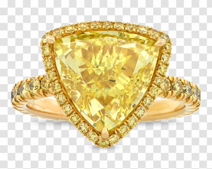 Gemological Institute Of America Diamond Color Yellow Ring - Blue Transparent PNG
