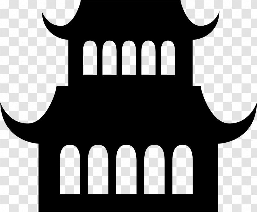 Buddhist Temple Clip Art - Monochrome Transparent PNG