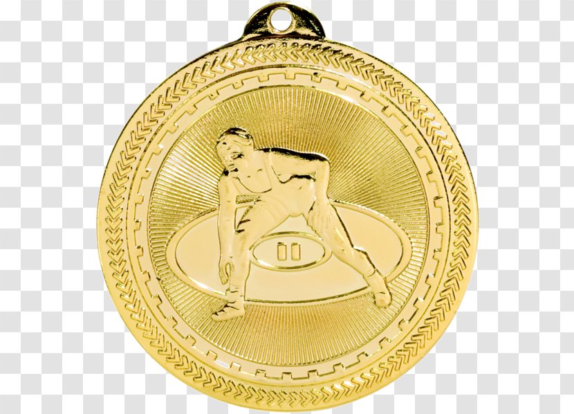 Gold Medal Trophy Award Commemorative Plaque - Metal Transparent PNG