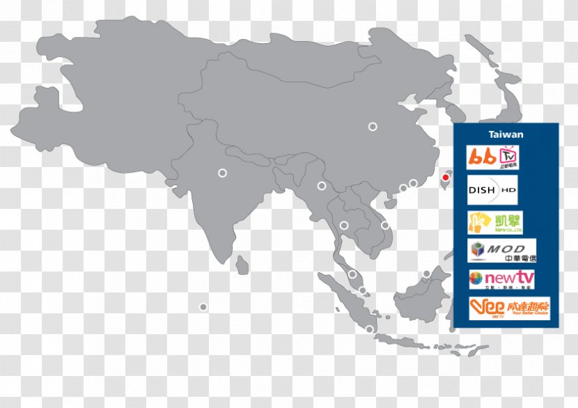 World Map East Asia Image - Vector Transparent PNG