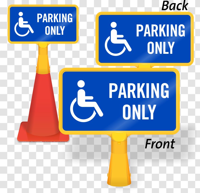 Traffic Sign Brand Logo - Number - Disabled Parking Symbol Transparent PNG