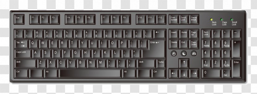 Computer Keyboard Mouse Clip Art - Laptop Part - Vector Picture Material Flat Transparent PNG
