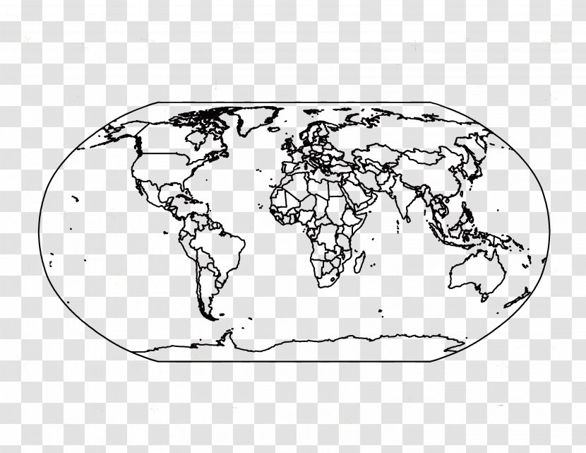 World Map United States Globe Coloring Book - Silhouette Transparent PNG
