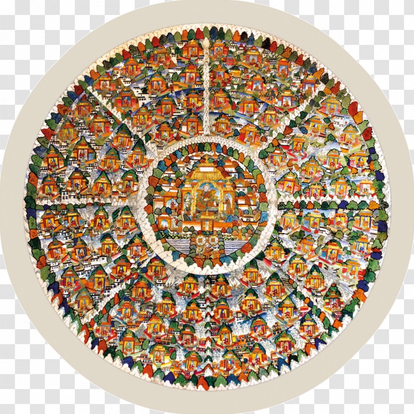 Mosaic Symmetry Circle Pattern Transparent PNG