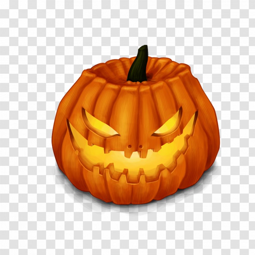 Pumpkin Halloween Jack-o-lantern Icon - Vegetable - Lantern Transparent PNG