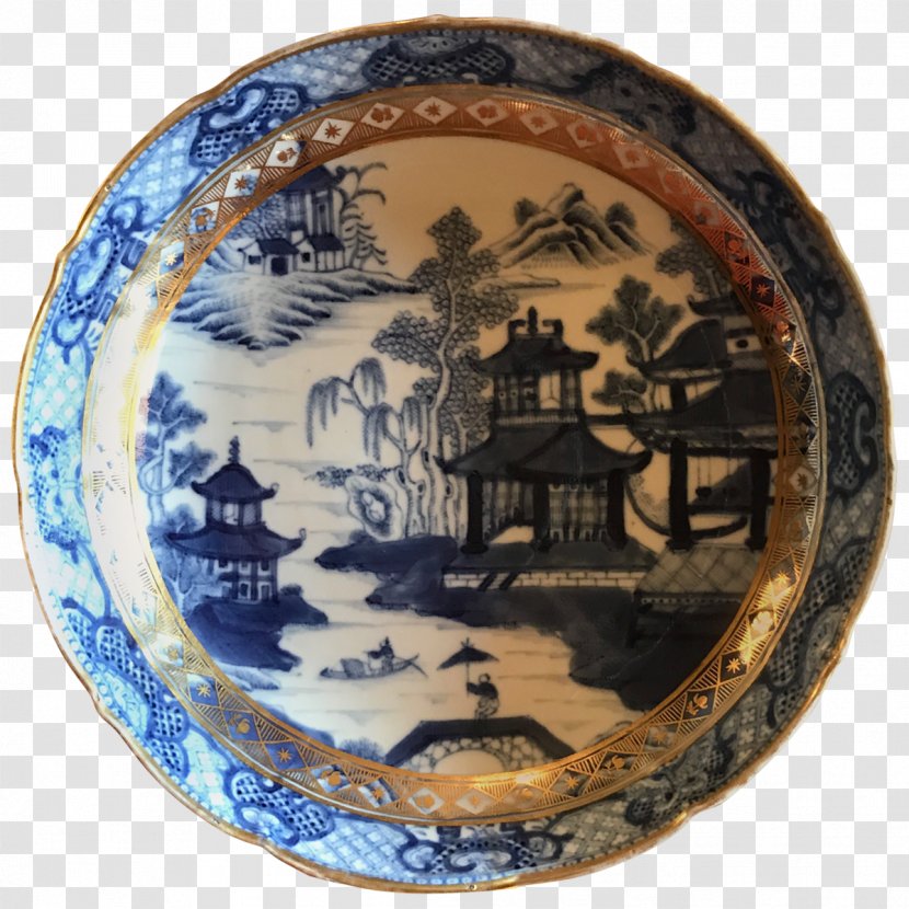 Tableware Platter Ceramic Plate Porcelain - Blue And White Bowl Transparent PNG