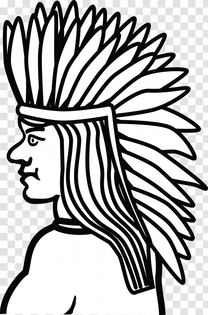 Native Americans In The United States Indigenous Peoples Of Americas Line Art Clip - Artwork - American Transparent PNG