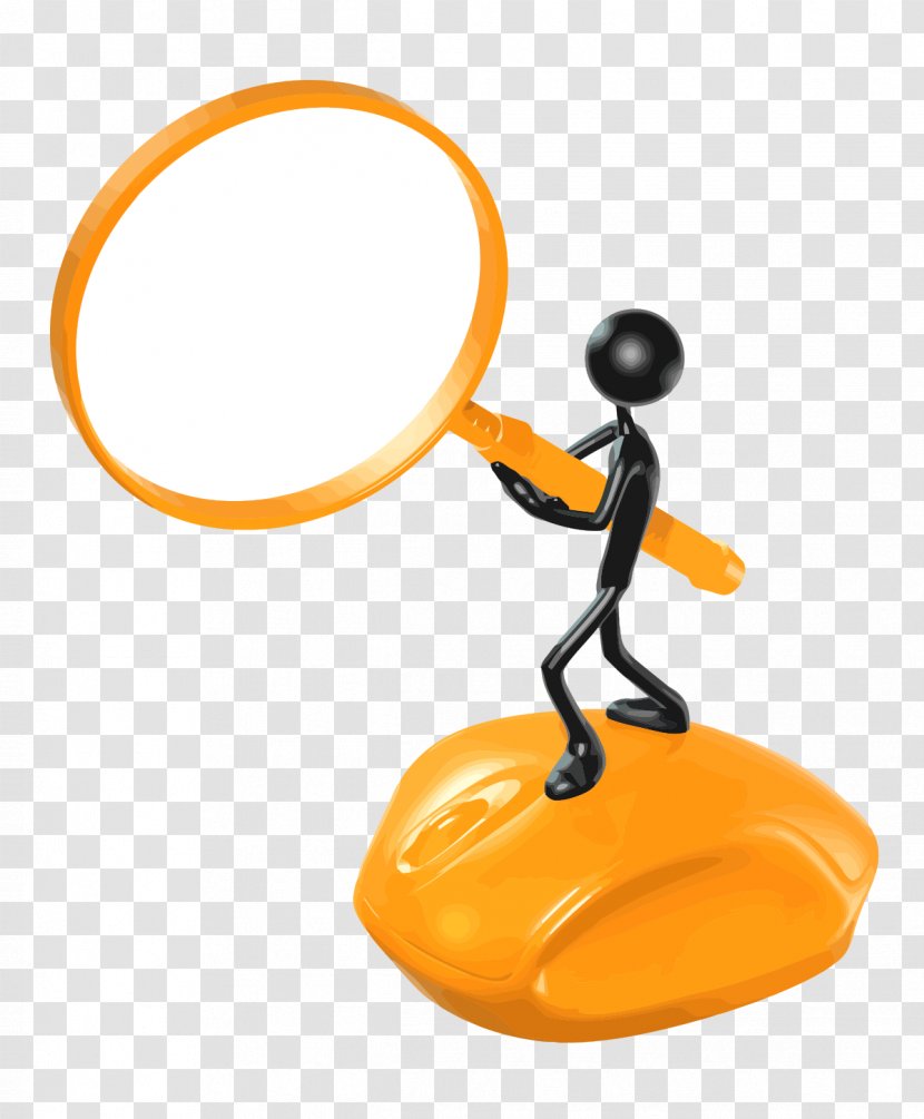 Cartoon Clip Art - Vector Small Black Magnifying Glass Transparent PNG