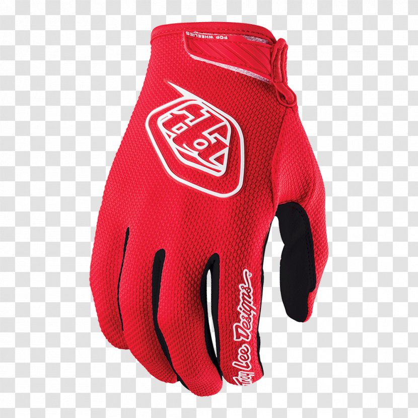 Troy Lee Designs Cycling Glove Motocross Red - Oakley Inc Transparent PNG