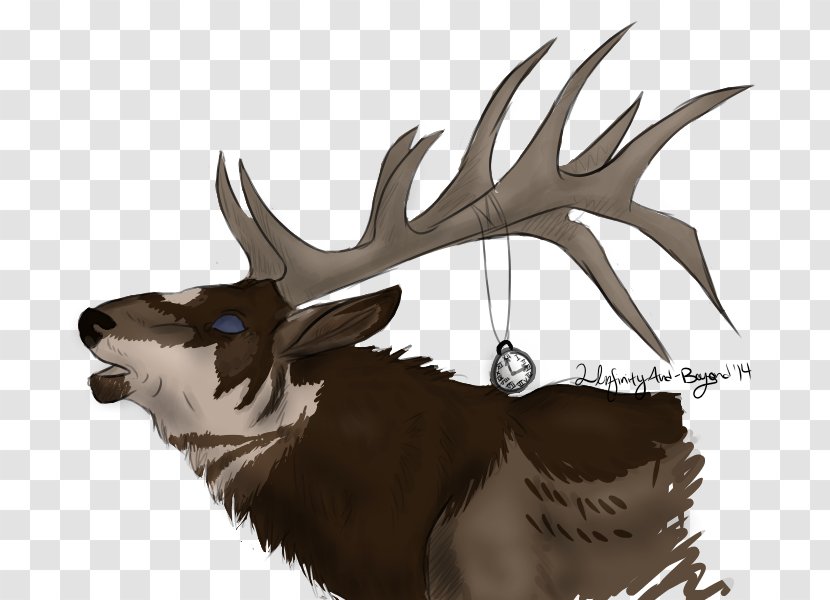 Reindeer Elk Fauna Wildlife - Mammal Transparent PNG