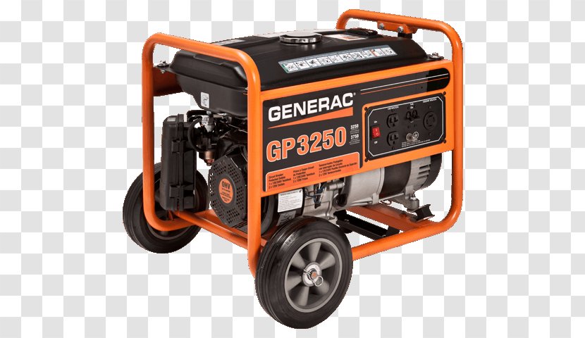 Generac GP Series 3250 Power Systems Electric Generator Engine-generator Standby - Machine - Gas Welding Cart Transparent PNG