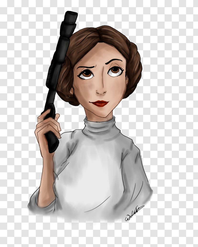 Carrie Fisher Leia Organa Star Wars: Princess Drawing - Heart - Wars Transparent PNG