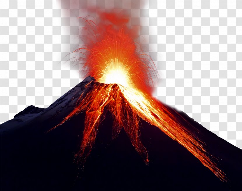 Volcano Transparency Clip Art Image - Volcanic Eruption - Desktop Wallpaper 4k Lava Transparent PNG