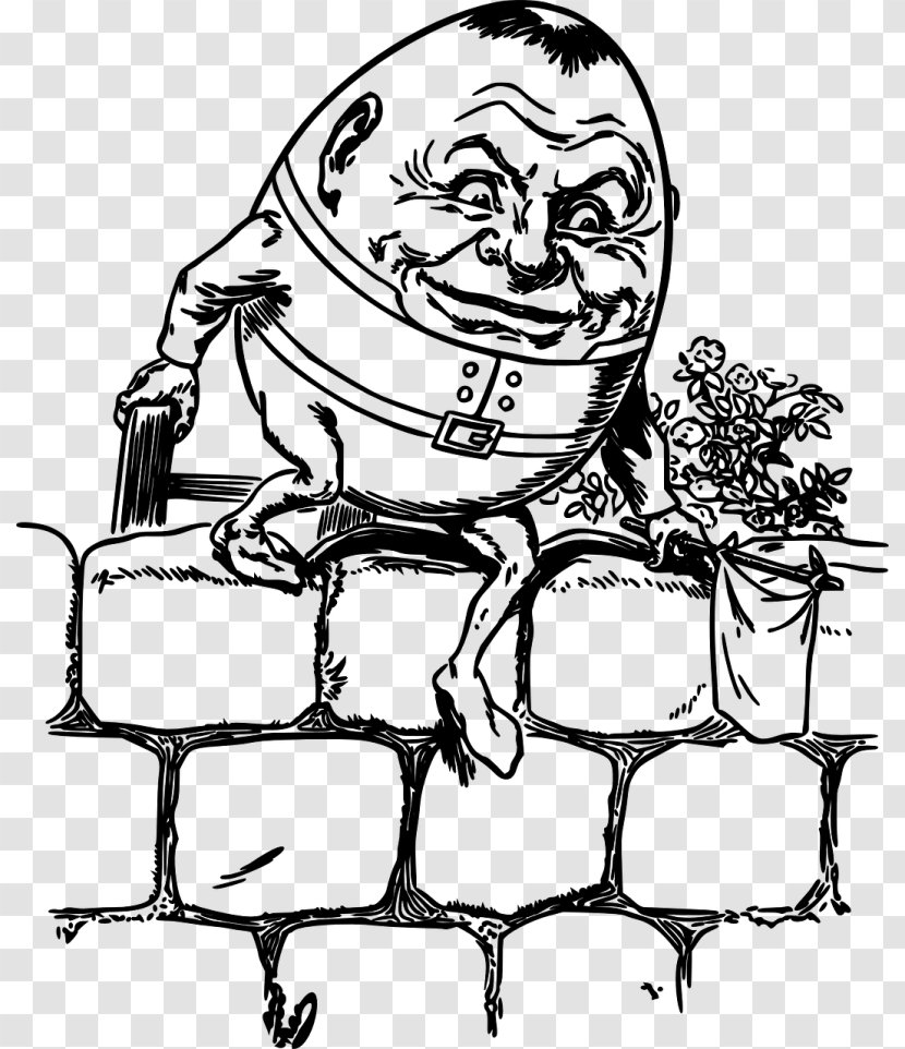 Humpty Dumpty All The King's Men Nursery Rhyme Drawing - Silhouette - Watercolor Transparent PNG