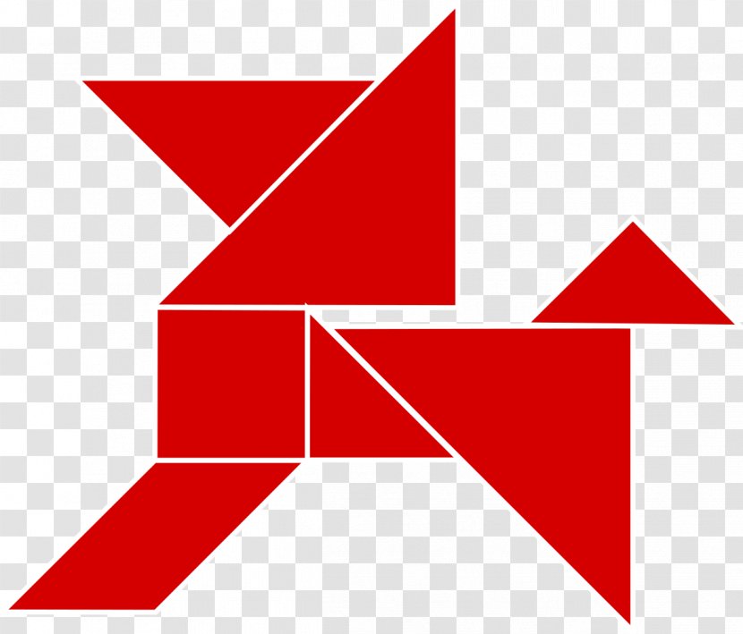 Tangram Parallelogram Triangle Wikimedia Commons Square - Area Transparent PNG