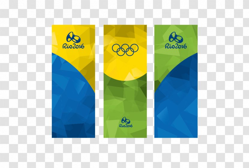 2016 Summer Olympics Rio De Janeiro Banner Olympic Symbols - Yellow - Creatives Transparent PNG