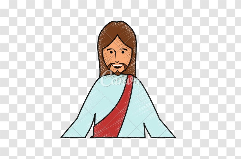 Jesus Cartoon - Watercolor Transparent PNG