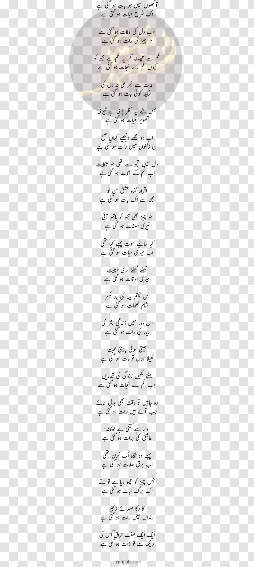 Urdu Poetry Ghazal Nazm Rekhta - Organism Transparent PNG