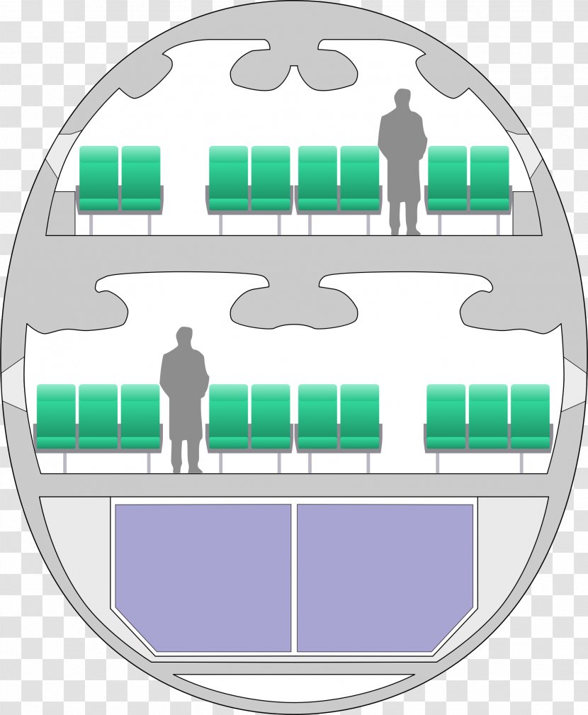 Airbus A380 Airplane Boeing 747 Airliner - Cabin Pressurization - Other Sections Transparent PNG
