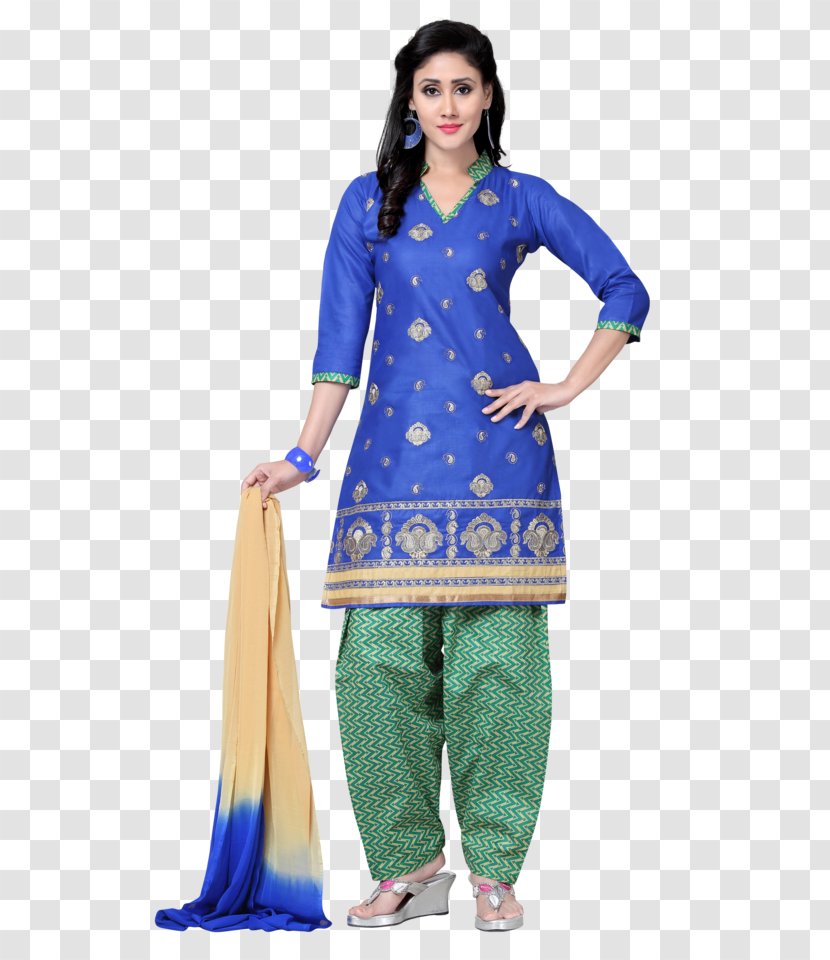 Blue Shalwar Kameez Churidar Kurta Dupatta - Dress Transparent PNG