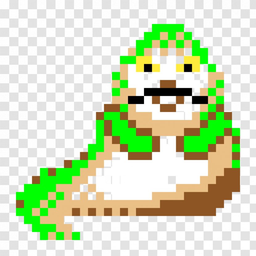 Jabba The Hutt Yoda Star Wars Pixel Art Transparent PNG