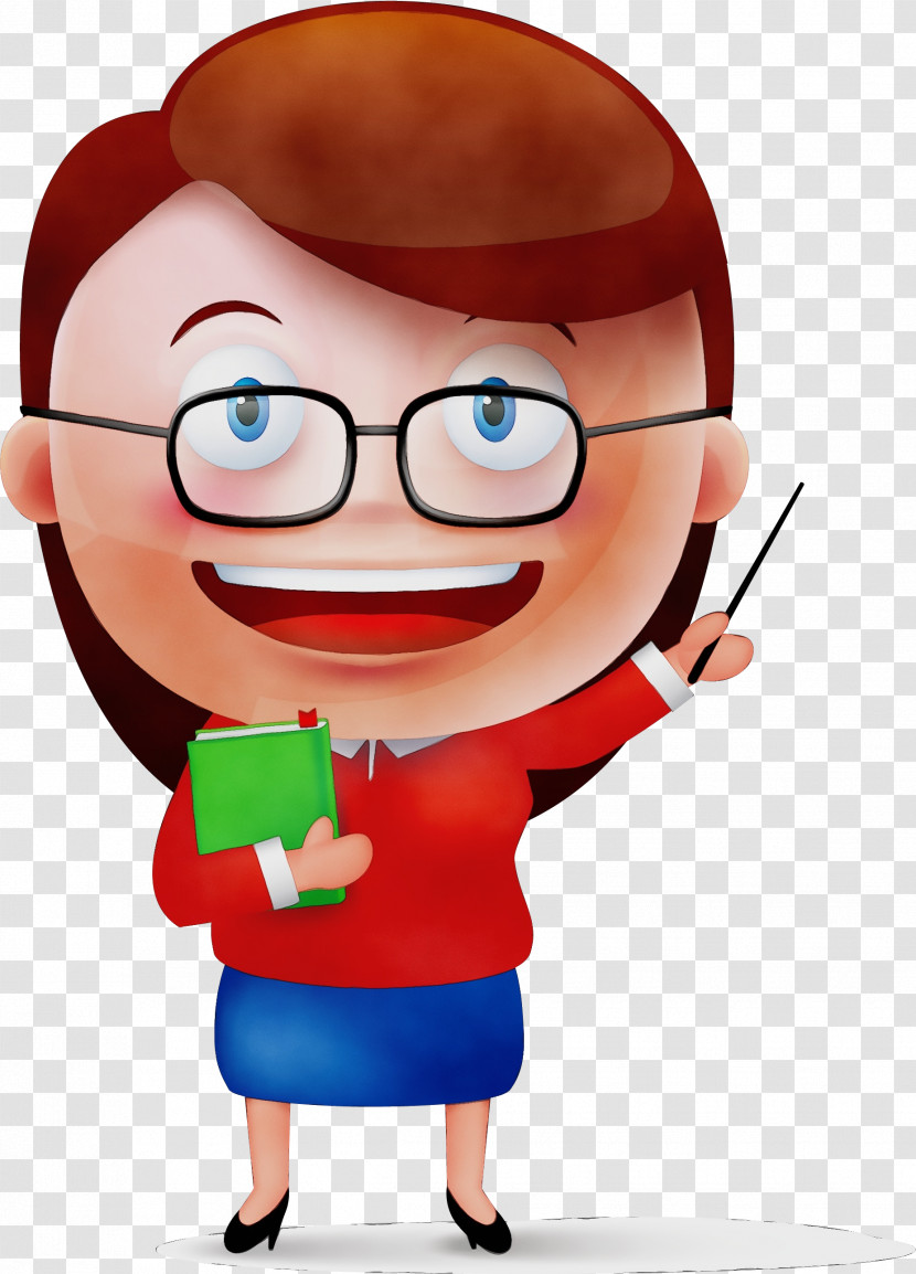 Cartoon Drawing Student Teacher Teacher Student Transparent PNG