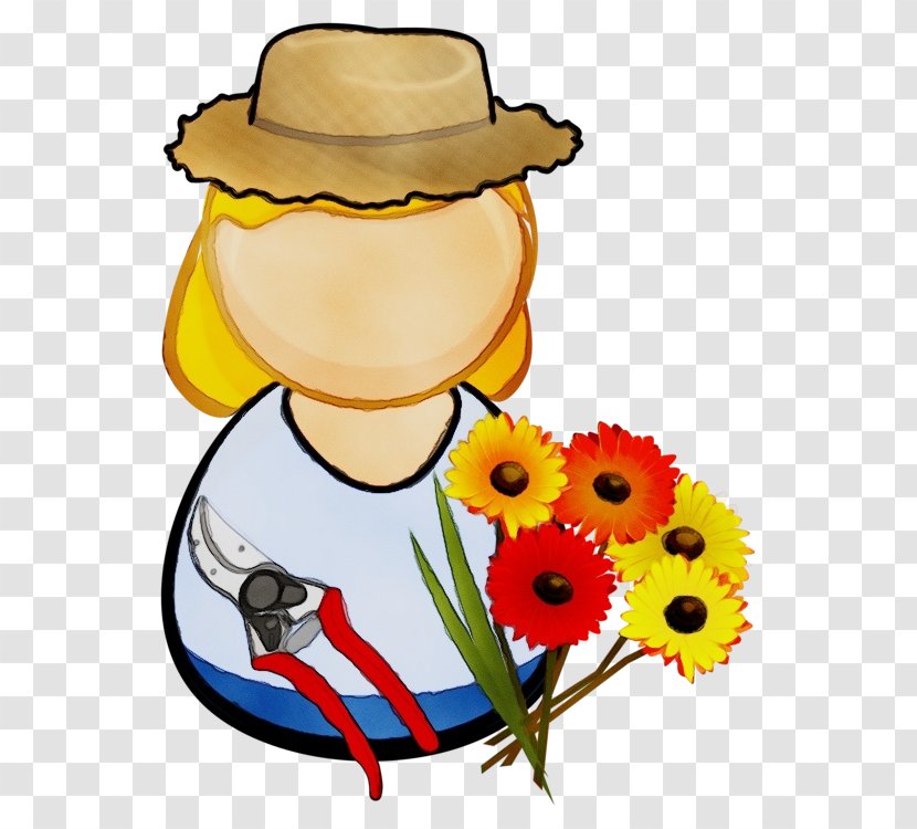 Sunflower - Flower - Headgear Hat Transparent PNG