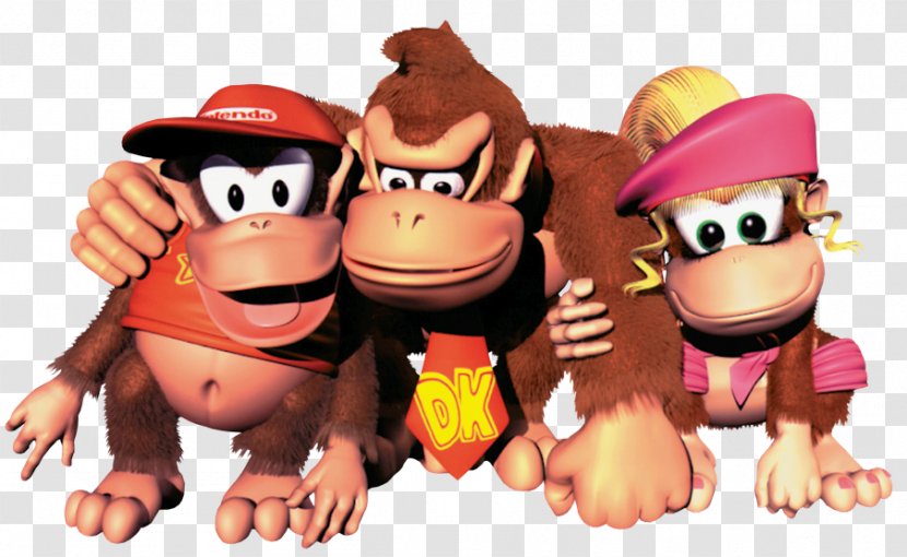 Donkey Kong Country 2: Diddys Quest 3: Dixie Kongs Double Trouble! 64 - Stuffed Toy - Transparent Picture Transparent PNG