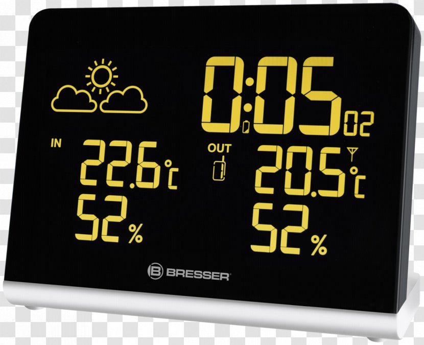 Bresser Temeo TB Radio Weather Station Hardware/Electronic Meteorology Optics - Alarm Clock Transparent PNG