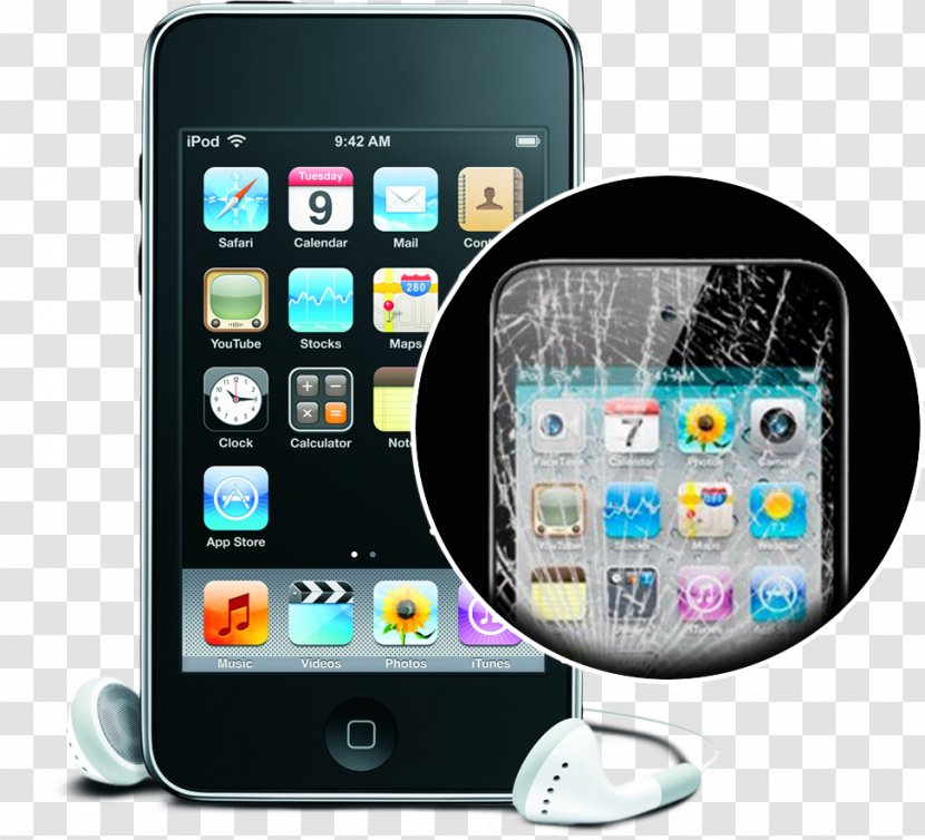 IPod Touch Nano Portable Media Player Touchscreen - Cellular Network - Repair Transparent PNG
