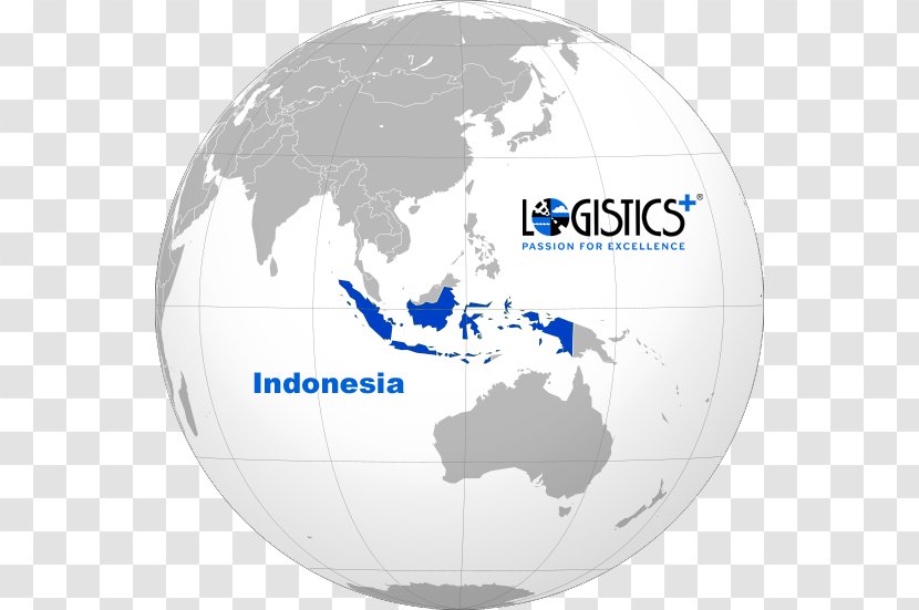 Indonesia World Map Globe - Orthographic Projection In Cartography Transparent PNG