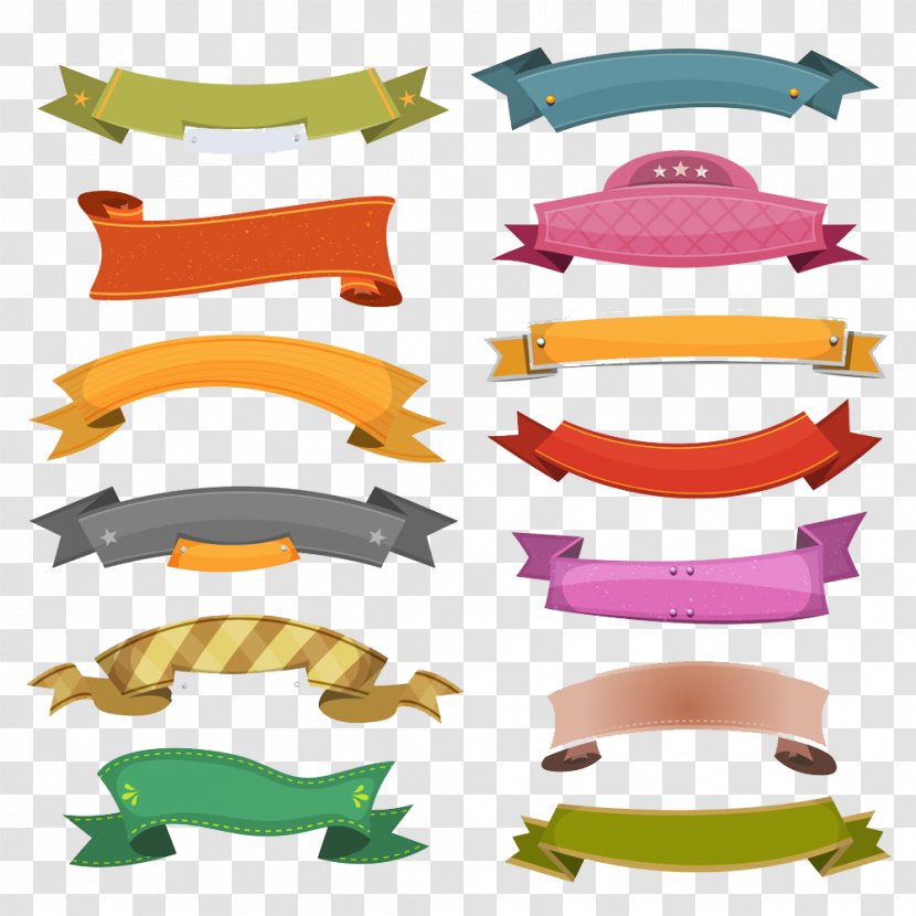 Cartoon Royalty-free Ribbon Illustration - Photography - Creative Symbol Transparent PNG