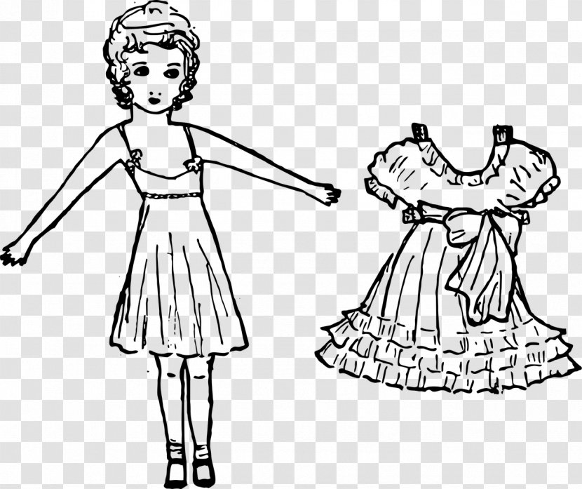 Paper Doll Clip Art - Silhouette - Dolls Transparent PNG