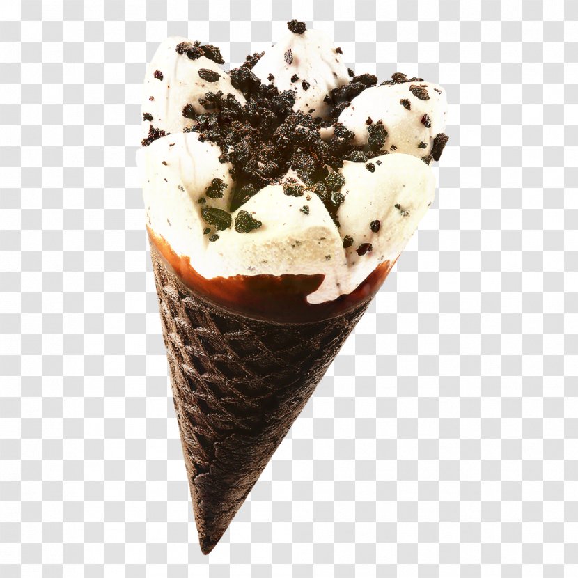 Ice Cream Cone Background - Snow - Dairy Ingredient Transparent PNG